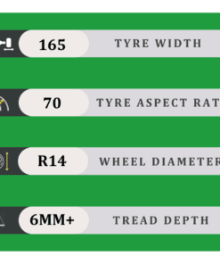 165/70/14 6MM+