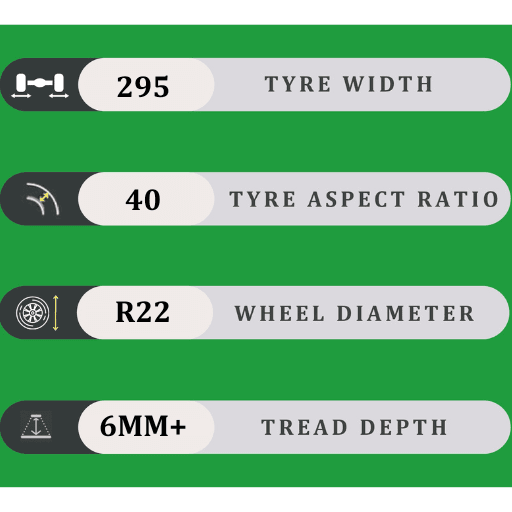 295/40/22 6MM+