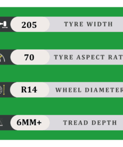 205/70/14 6MM+