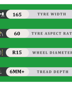 165/60/15 6MM+