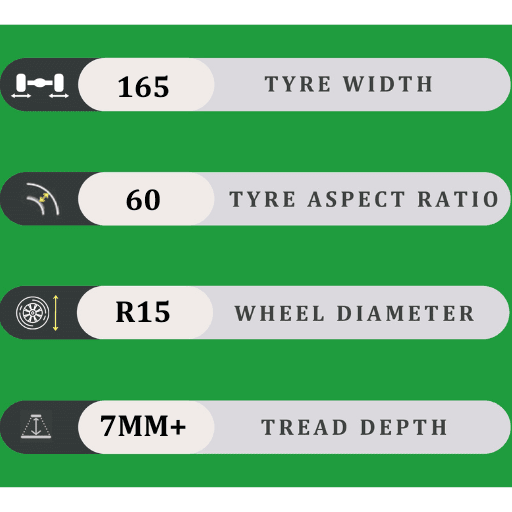 165/60/15 7MM+