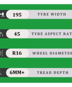 195/45/16 6MM+