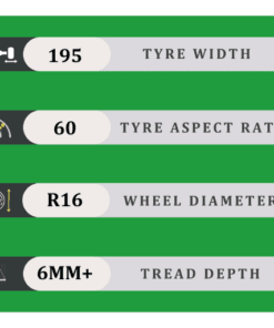 195/60/16 6MM+