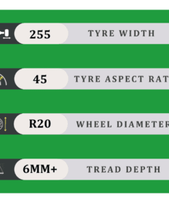 255/45/20 6MM+