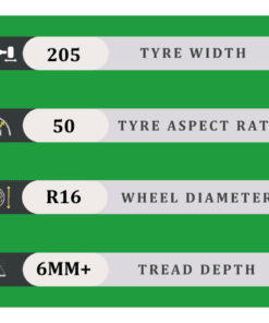 205/50/16 6MM+