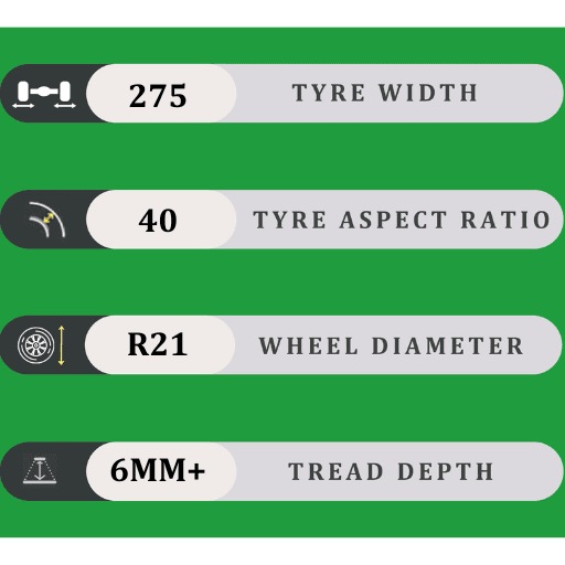 275/40/21 6MM+