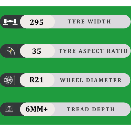 295/35/21 6MM+