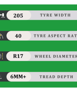 205/40/17 6MM+