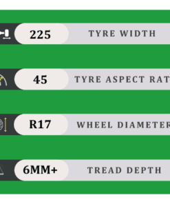 225/45/17 6MM+