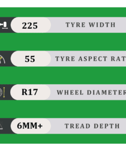 225/55/17 6MM+