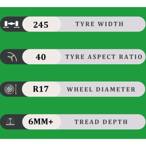 245/40/17 6MM+