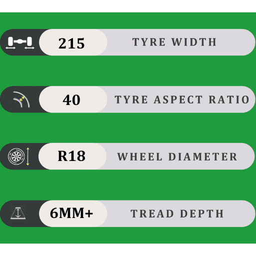 215/40/18 6MM+
