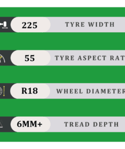 225/55/18 6MM+