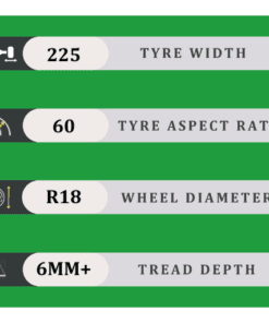 225/60/18 6MM+