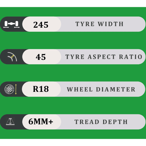 245/45/18 6MM+