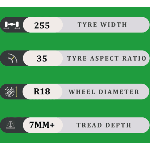 255/35/18 7MM+