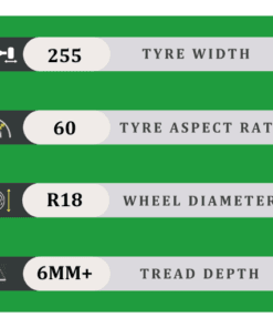 255/60/18 6MM+