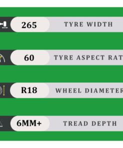 265/60/18 6MM+