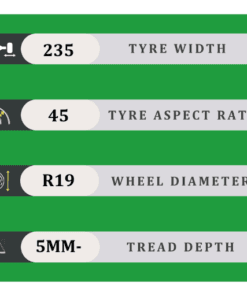 235/45/19 Under 5MM