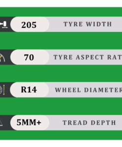 205/70/14 5MM+