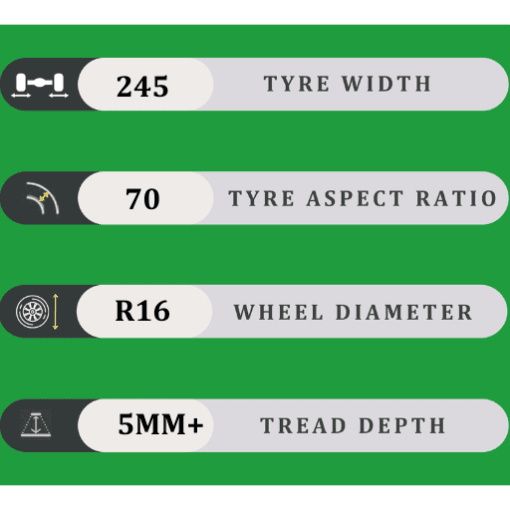 245/70/16 5MM+