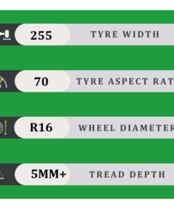 255/70/16 5MM+