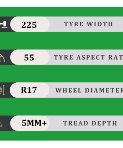 225/55/17 5MM+