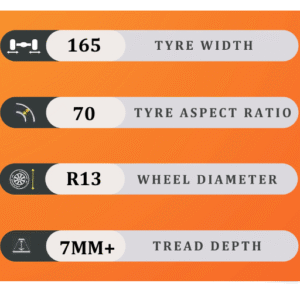 165/70/13 7MM+