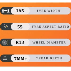 165/55/13 7MM+
