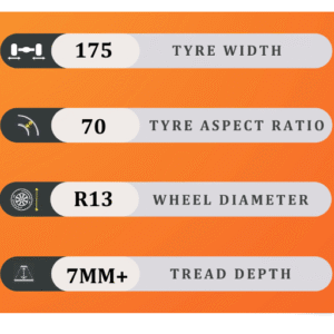 175/70/13 7MM+