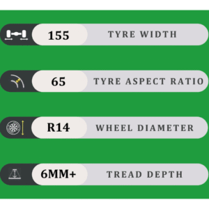 155/65/14 6MM+