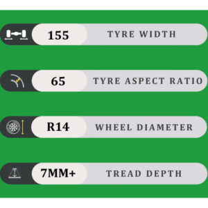 155/65/14 7MM+