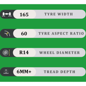 165/60/14 6MM+