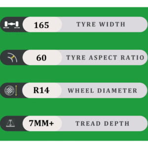 165/60/14 7MM+