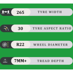 265/30/22 7MM+