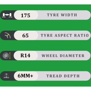 175/65/14 6MM+