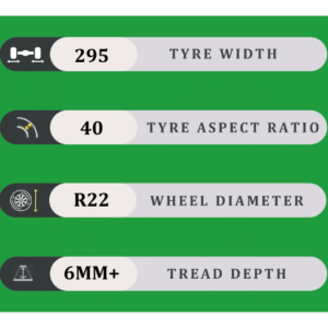295/40/22 6MM+