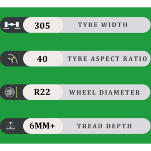 305/40/22 6MM+