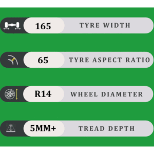 165/65/14 5MM+
