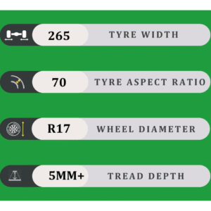 265/70/17 5MM+