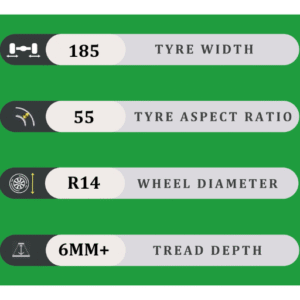 185/55/14 6MM+