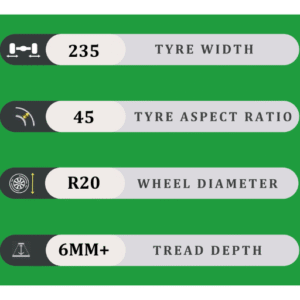 235/45/20 6MM+