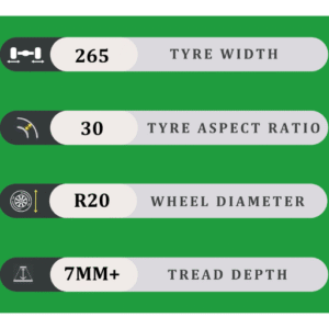 265/30/20 7MM+