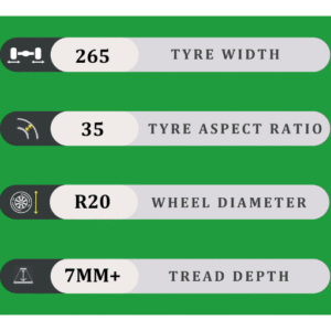 265/35/20 7MM+