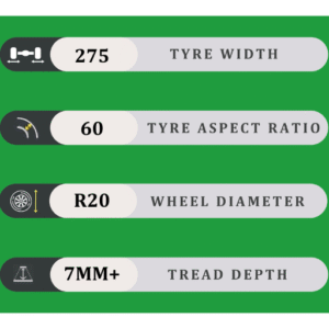 275/60/20 7MM+