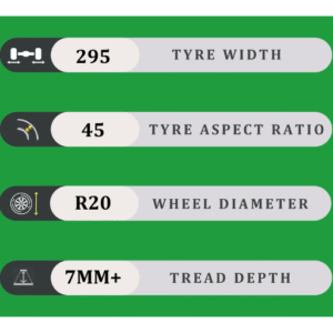 295/45/20 7MM+