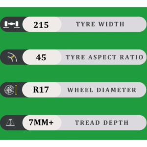 215/45/17 7MM+