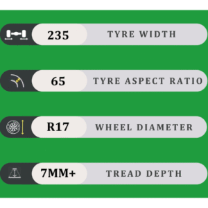 235/65/17 7MM+