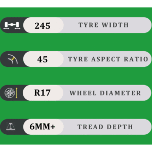 245/45/17 6MM+
