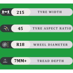 215/45/18 7MM+